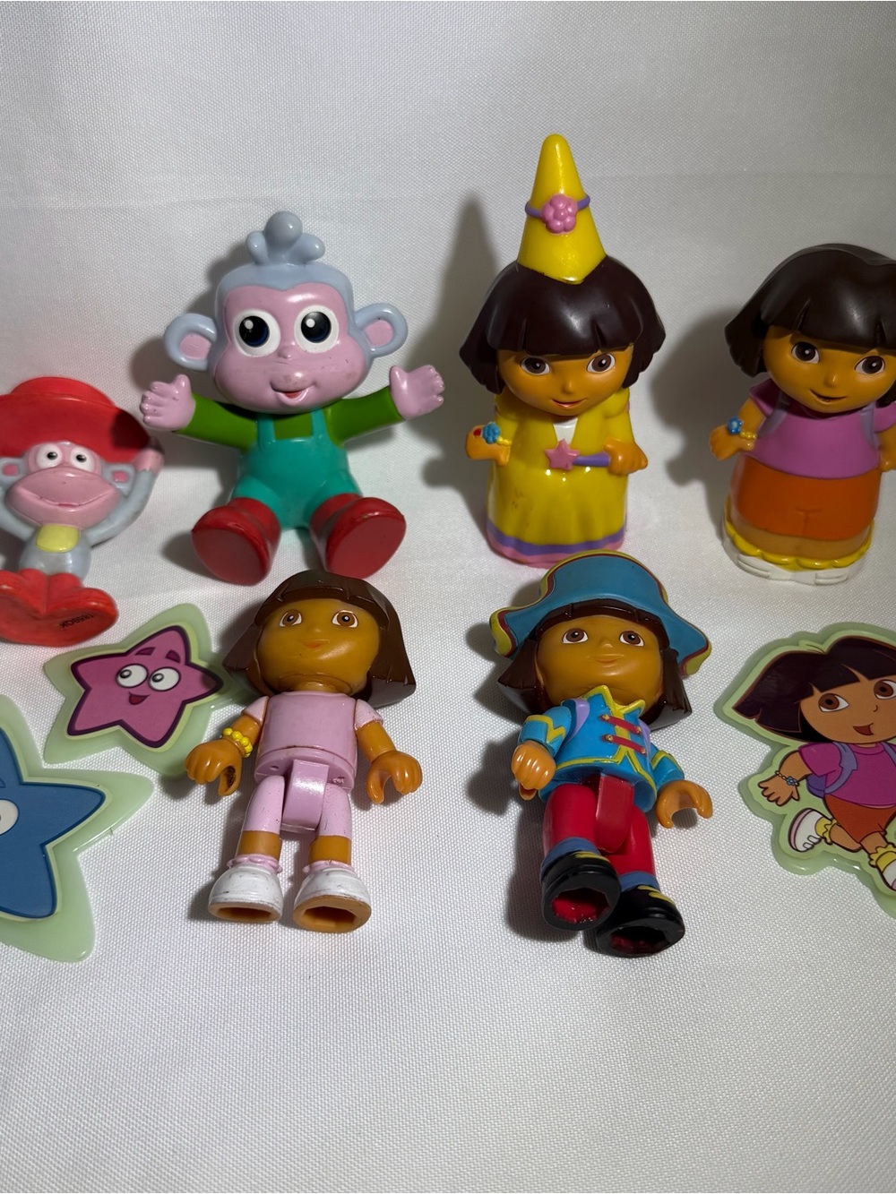 Nickelodeon Dora the Explorer Figurine Set - Yellow, Pink, Blue, Green, Red